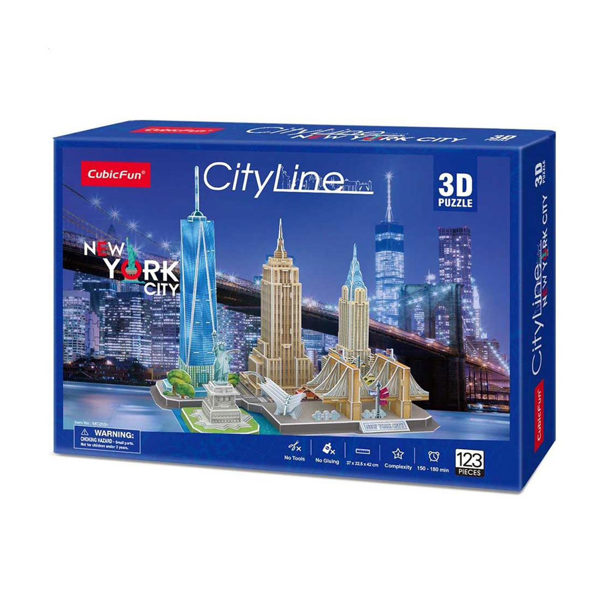 3D-конструктор CubicFun CityLine Barcelona, від 5 років, 54*17*26.2 см, 186 деталей (MC256h)